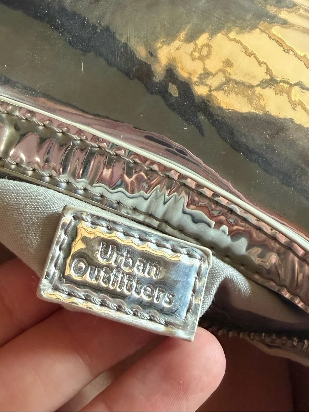 Urban Outfitters Metallic Silver small Shoulder Bag